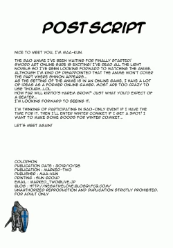 Page 9 of SAO Darkness ~Sore Ike! Saizensenkun!