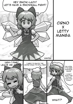 Page 1 of Chinko Cirno x Futsuu Letty no Suikan Manga