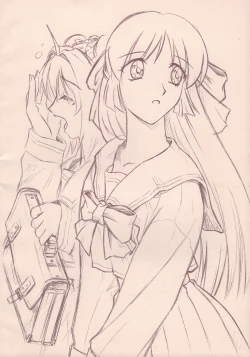 Page 5 of Kyouhaku Owaranai Asu original illustration art book