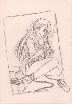 Page 86 of Kyouhaku Owaranai Asu original illustration art book