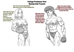 Page 1 of Boxing Girls Katie vs. Liz Rounds 1-4Plus Bonus Sisters Round