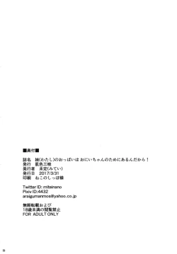 Page 18 of Imouto no Oppai wa Onii-chan no Tame ni Arun dakara!