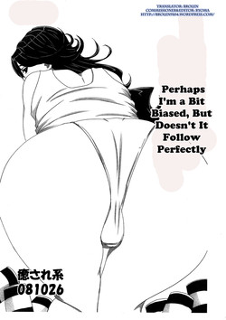 [Nozarashi] Perhaps I'm a Bit Biased, But Doesn't It Follow Perfectly [ENG]