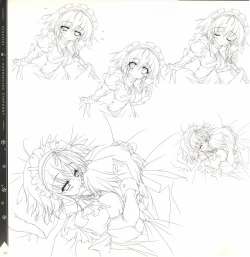 Page 134 of Mashiro-Iro Symphony illustration art book