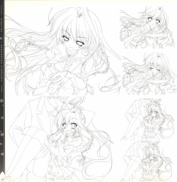 Page 144 of Mashiro-Iro Symphony illustration art book