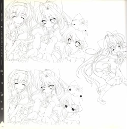 Page 148 of Mashiro-Iro Symphony illustration art book