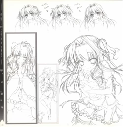 Page 158 of Mashiro-Iro Symphony illustration art book