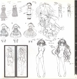 Page 159 of Mashiro-Iro Symphony illustration art book