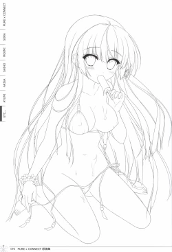 Page 92 of Pure x Connect illustration art book