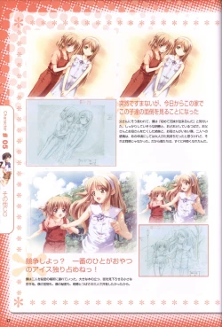 Page 53 of Moshimo Ashita ga Harenaraba official fanbook