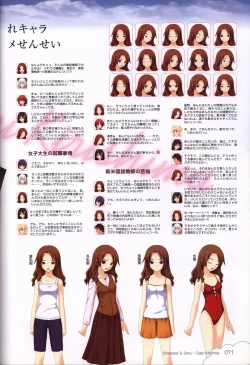 Page 72 of Kono Aozora ni Yakusoku official artbook