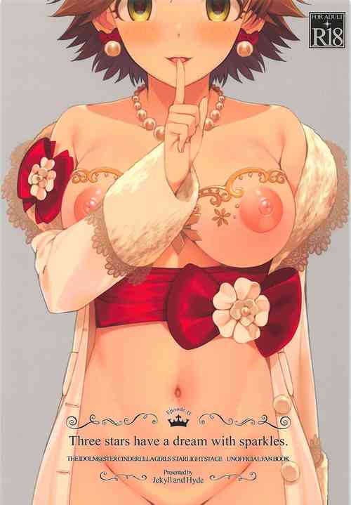 Download Three stars have a dream with sparkles.