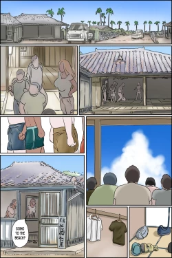 Page 14 of Sono Shima wa Makkuro ni Hiyake Shita Obasan-tachi no Seisokuchi de Aru