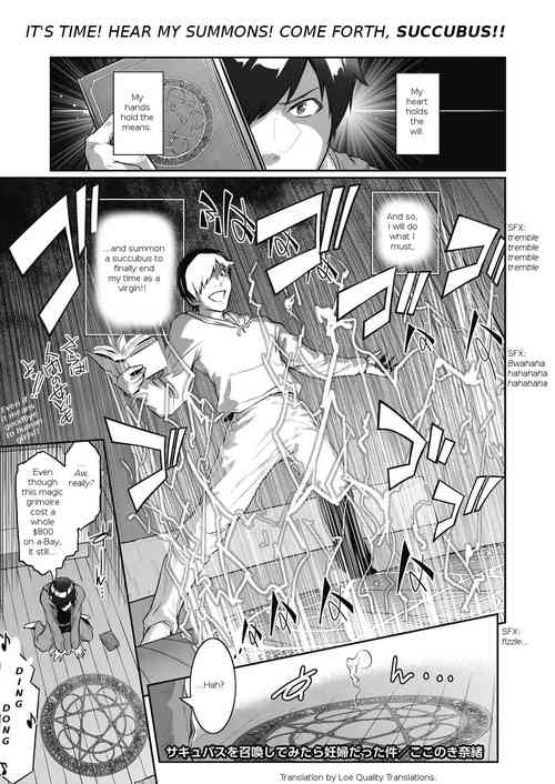 [Kokonoki Nao] Succubus o Shoukan Shitemitara Ninpu datta Ken | I Figured I'd Try and Summon a Succubus, but... (COMIC HOTMiLK Koime Vol. 19) [English] [LoeQualityTranslations] [Digital]