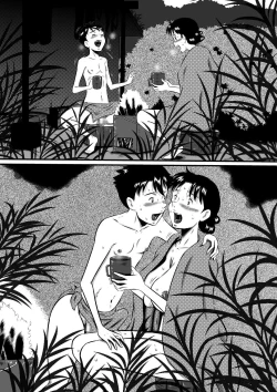 Page 35 of Kaasan! Kaa-saaaan! Mujintou, Oyako Futari de Yagai Sex!