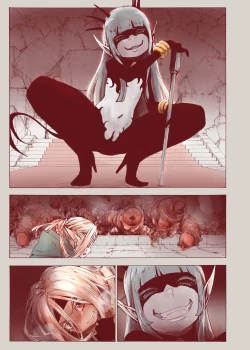 Page 11 of Daraku no Majo Shounen Yuusha to Tsurupeta Elf wa Ika ni Shite Majo ni Yabureta ka