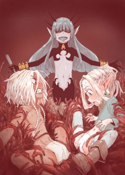 Page 1 of Daraku no Majo Shounen Yuusha to Tsurupeta Elf wa Ika ni Shite Majo ni Yabureta ka