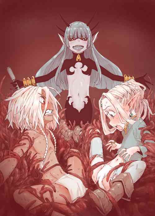 [Kyaradain] Daraku no Majo Shounen Yuusha to Tsurupeta Elf wa Ika ni Shite Majo ni Yabureta ka [Textless]