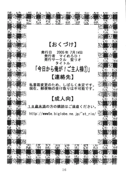 Page 17 of Kyou Kara Ore wa! Goshujin-sama 1