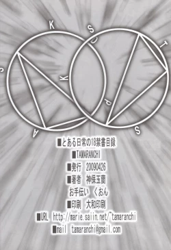 Page 25 of Toaru Nichijou no 18 Kinsho Mokuroku