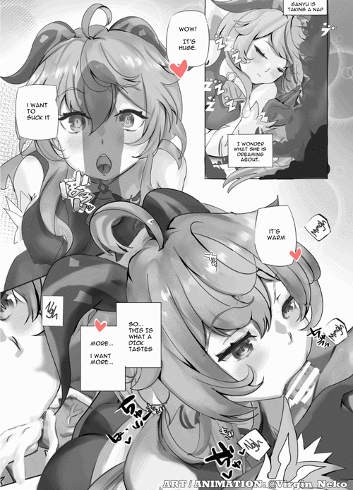 [Virgin_Neko] Ganyu's Sweet Dream (Genshin Impact) (Animated) [English]