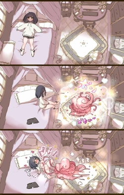 Page 1 of Ouchi de Yaru Koto Nai node Shokushu Shoukan Shite Ecchi ni Fukeru Mahou Shoujo | A Witch Who Can't Have Sex At Home Decides To Summon Some Tentacles Instead