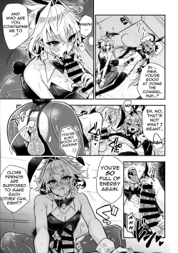 Page 4 of Naka no Ii Shinyuu wa Bunny Cosplay Kijoui Koubi o Sururashii zo | Rider, I Heard That Good Friends Are Supposed To Have Cowgirl Sex While In Bunny Cosplay