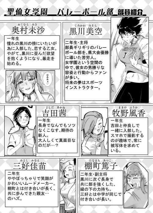 [strike back (Murabito c)] Volleyball-bu Shushou Kurokawa-san wa Nerawareteiru
