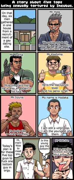 Page 1 of A Story About Five Tops Being Sexually Tortured by Incubus