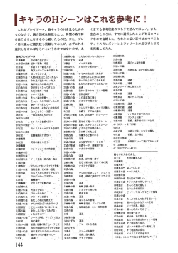 Page 144 of PC Bishoujo Software Strategy Book: Strategy King 2