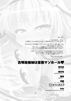 Page 29 of Komeiji Shimai wa Hentai Maso Hole