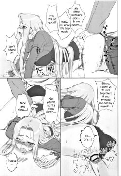 Page 17 of Yappari Rider wa Eroi na 8 "Rider, Oneechan ni naru" | As expected, Rider is erotic 8. "Oneechan was worried about you"