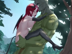 Page 217 of Orc Kishi to Succubus ni Yoru Ishoku Renai Monogatari