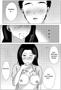 Page 34 of Yobai kara Hajimaru Haha to Musuko no Fuufu Seikatsu | Late night visit leads mother and son to marital relations