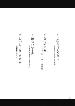 Page 3 of Motto! Natsuyasumi Series Soushuuhen