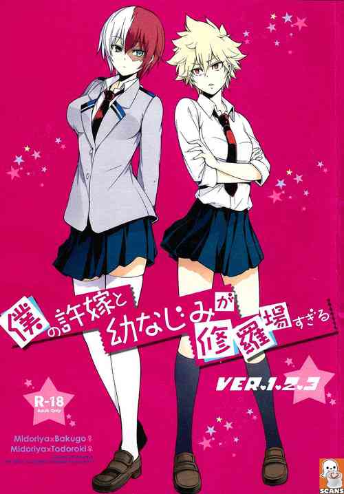 Boku no Iinazuke to Osananajimi ga Shuraba Sugiru Volume 1, 2 & 3 (Boku no Hero Academia)