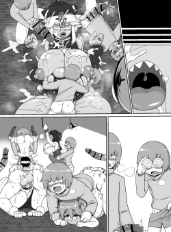 Page 34 of Chōshin bakunyū muchimuchi kyonshī ga ōne shota gundan no sei shori onaho ni sa reru dake no manga