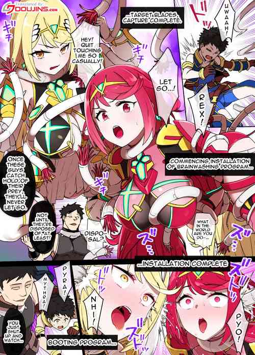 [Kusayarou] Homura & Hikari Sennou NTR Manga 14P | Homura & Hikari Brainwashing NTR (Xenoblade 2) [English] {Doujins.com}