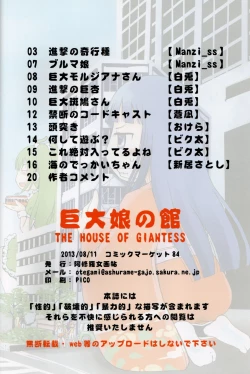 Page 19 of Kyodai Musume no Yakata | The house of giantess