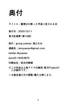 Page 17 of Marisa ga Yotta Sanae ni Okasareru Hon