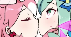 Page 1 of スレイブボール洗〇 ルチア＆メガチルタリス 漫画9P