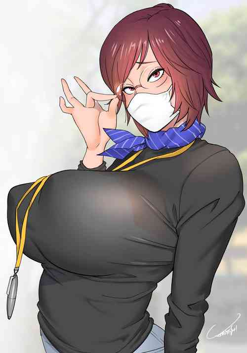 Download Keiri no Sanpakugan Kyonyuu Kurosuu-san no Sugao wa Dare mo Shiranai