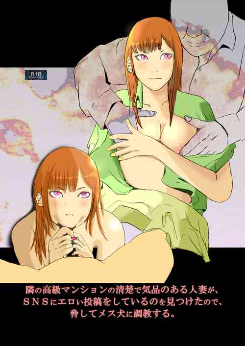 Download Tonari no Koukyuu Mansion no Seiso de Kihin no Aru Hitozuma ga, SNS ni Eroi Toukou wo Shiteiru no wo Mitsuketa no de, Odoshite Mesuinu ni Choukyousuru.