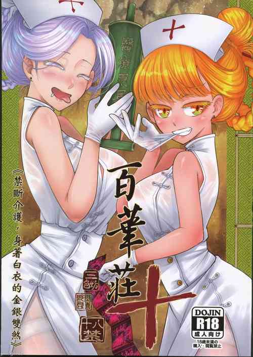 (FF40) [三色坊 (黒青郎君)] 百華莊10《禁斷戒護 身著白衣的金銀雙煞》 [Chinese]