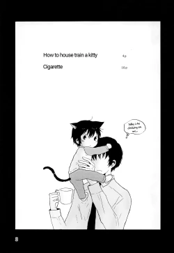 Page 2 of Heya o Yogosu Neko no Shitsukekata Cigarette | How to house train a kitty + Cigarette