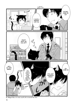 Page 4 of Heya o Yogosu Neko no Shitsukekata Cigarette | How to house train a kitty + Cigarette