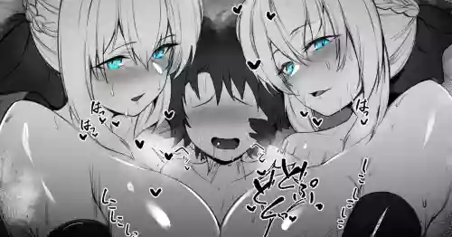 Download 二人に分裂したモルガンさんの魔乳肉布団に溺れながら徹底的に白いおもらしを搾り取られる4p漫画