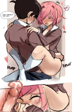 Page 14 of 【rak_fork/ddlc/夏树/R18 comic】Play with me