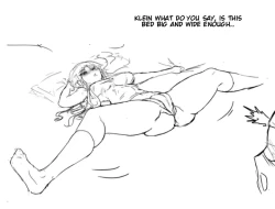 Page 6 of Asuna and Klein buying new bed.