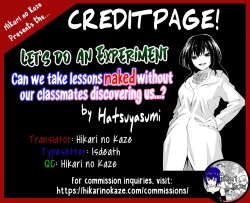 Page 49 of Jikken o Shiyou. Classmate ni Barenai-you ni Hadaka de Jugyou o Ukeru!? | Let's do an experiment. Can we take lessons naked without our classmates discovering us...?